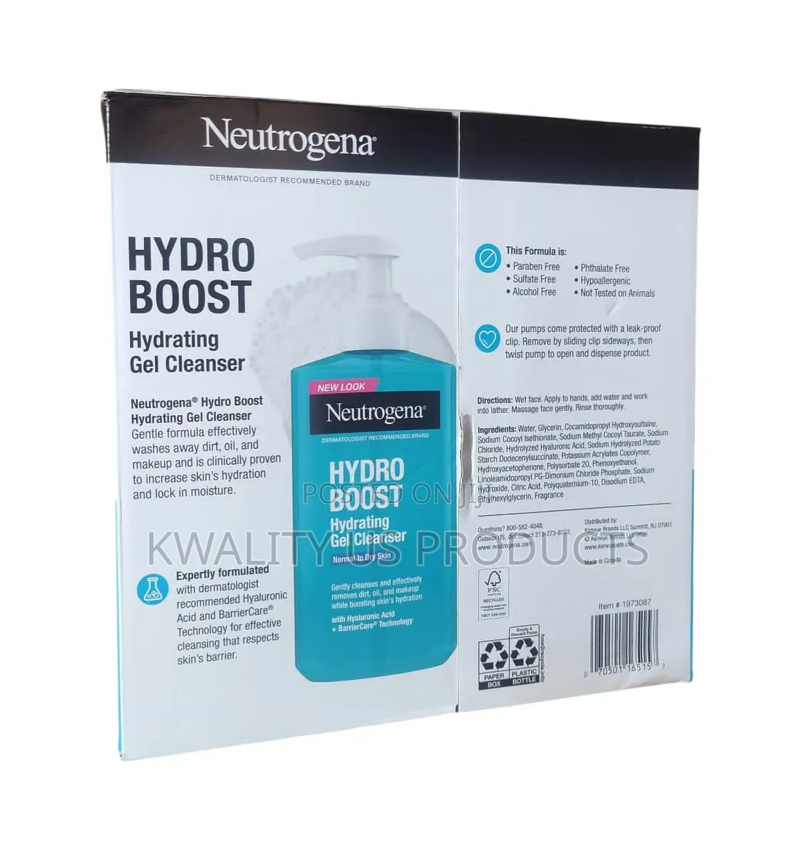 Neutrogena Hydro Boost Hydrating Gel Cleanser - 354 Ml