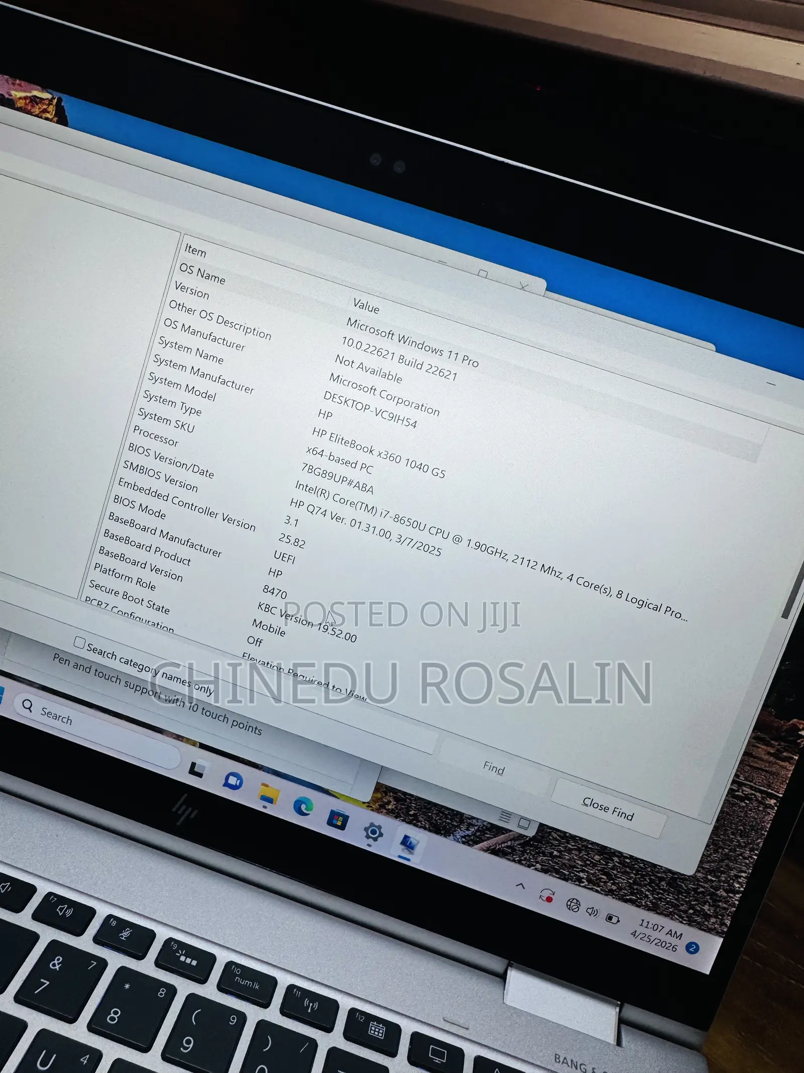 Laptop HP EliteBook x360 1040 G5 16GB Intel Core i7 SSD 512GB