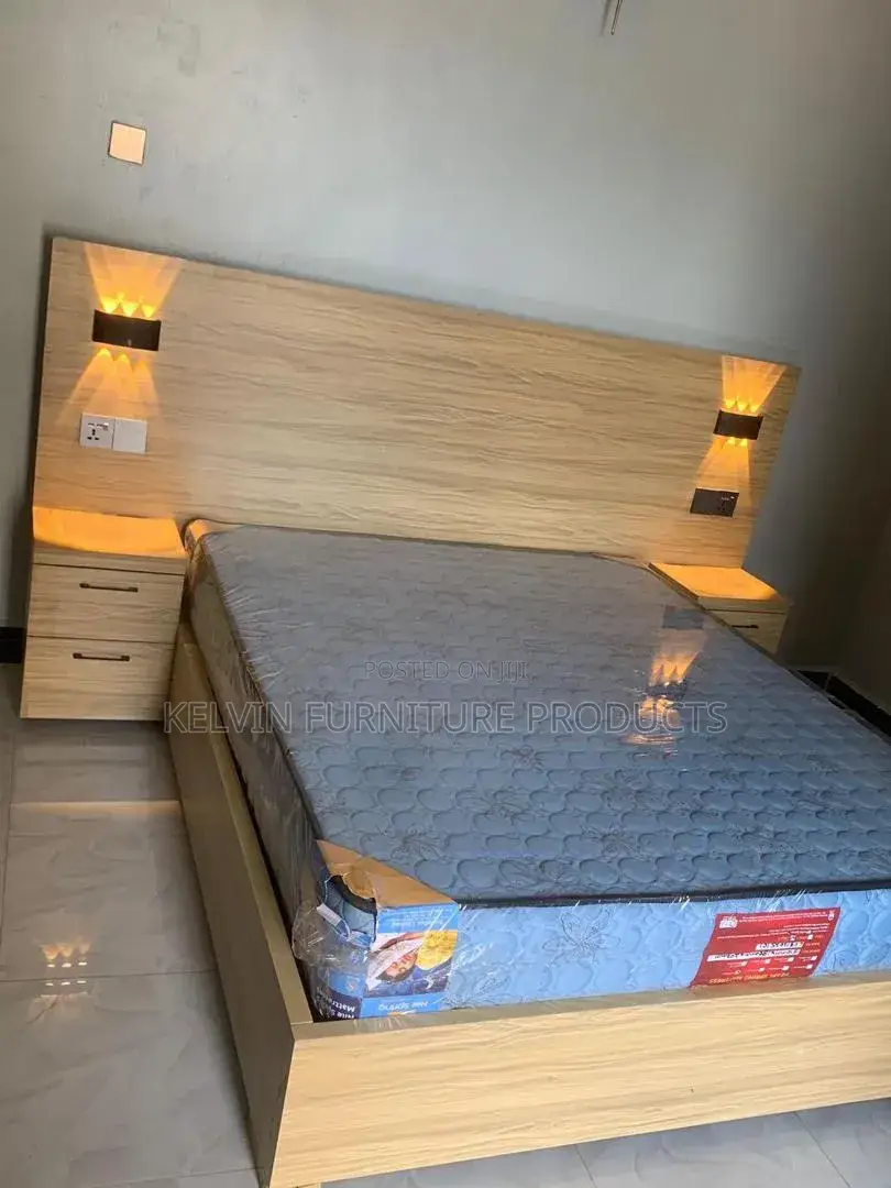 Turkish Queen Size Bed Frame With Light
