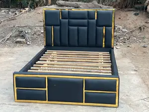 Double Bed Frame With Side Drawer