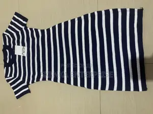 Zara Navy Stripped Bodycon Dress Band New With Tag