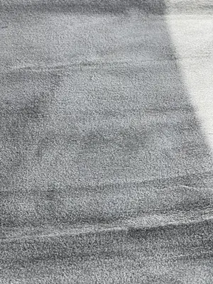 White Gray Fluffy Carpet