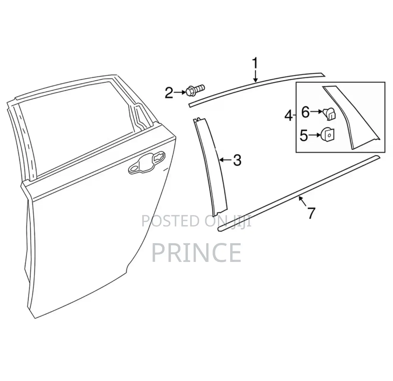 Honda Accord 2018/2023 Door Pillar