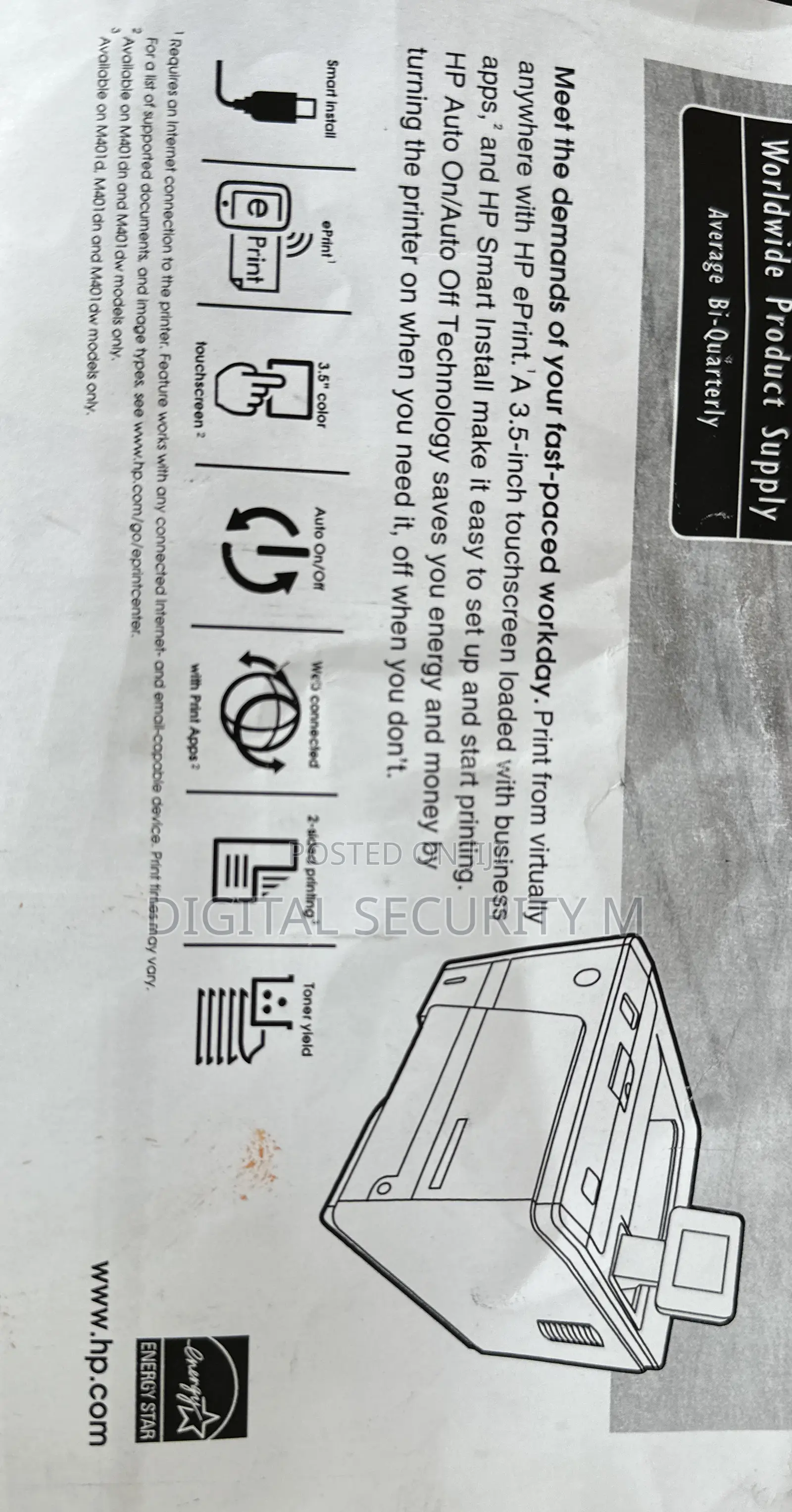 Hp Laser Jet Pro 400 Duplex Monochrome Print