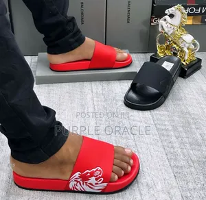 Balenciaga Waterproof Rubber Slides.