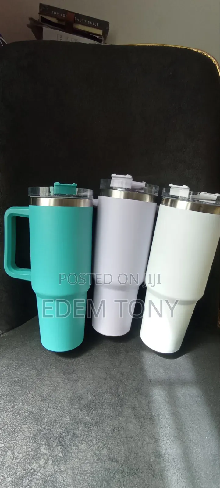 New Stainless Steel Double Insulated Hot/Cold Tumbler Cup With Straw