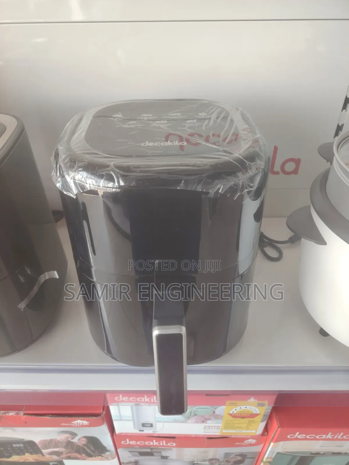 Decakila 4.5l Black Digital Air Fryer 1400w-Keec100b