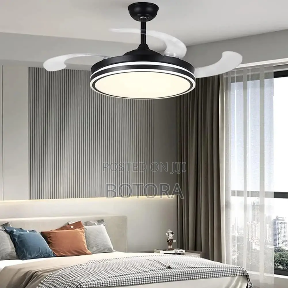 Chandelier Ceiling Fan With Led Light + Remote Control