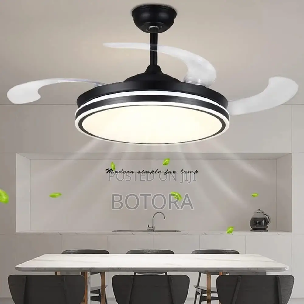 Chandelier Ceiling Fan With Led Light + Remote Control
