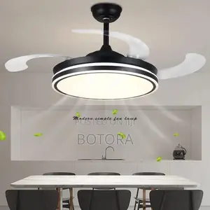 Chandelier Ceiling Fan With Led Light + Remote Control