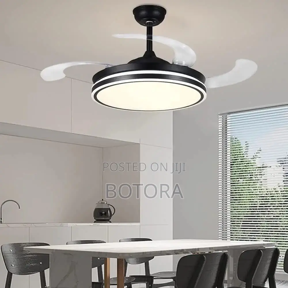 Chandelier Ceiling Fan With Led Light + Remote Control
