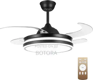 Chandelier Ceiling Fan With Led Light + Remote Control