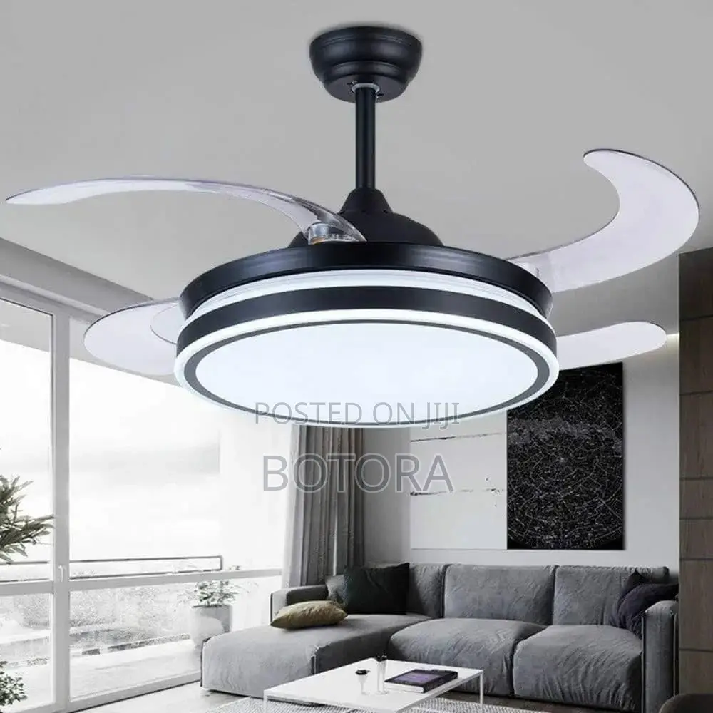 Chandelier Ceiling Fan With Led Light + Remote Control