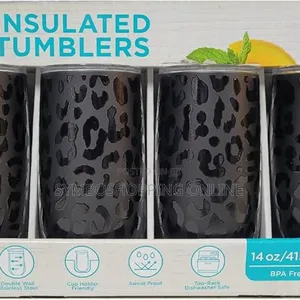 Member's Mark 415ml Insulated Tumblers With Lids, 4 Pack