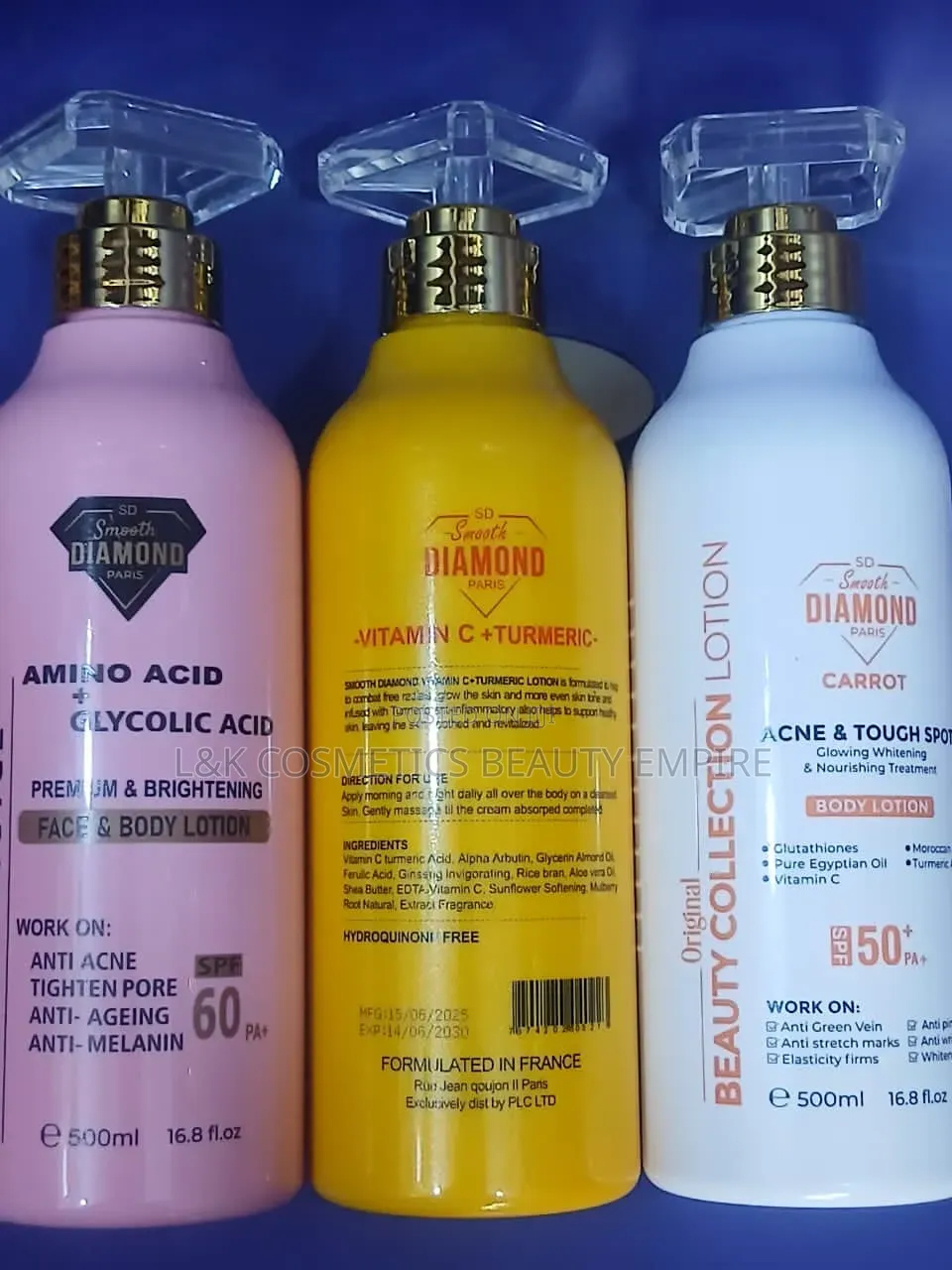 Smooth Diamond Paris Original Beauty Collection Lotions