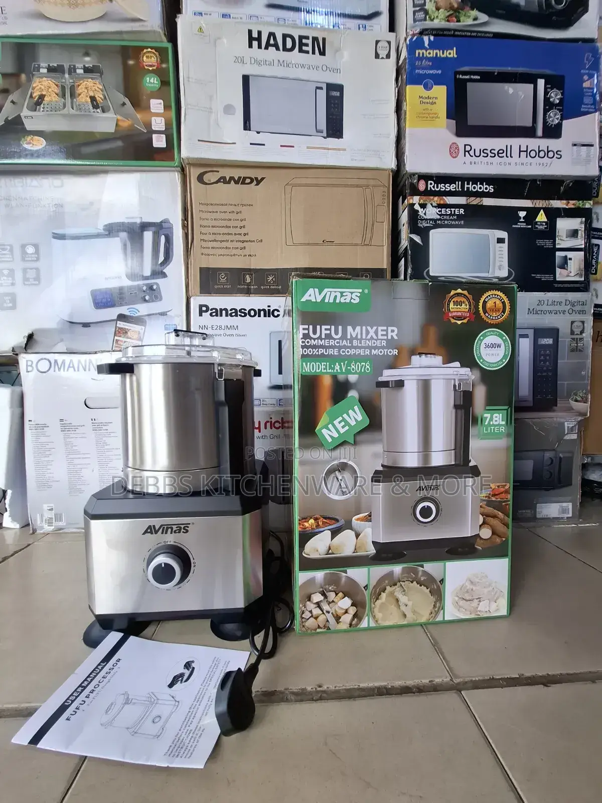 7.8litre Heavy Duty Fufu Machine
