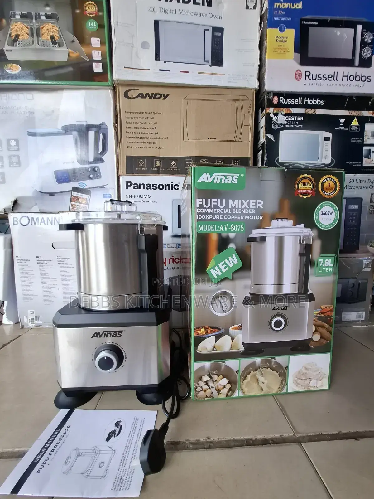 7.8litre Heavy Duty Fufu Machine