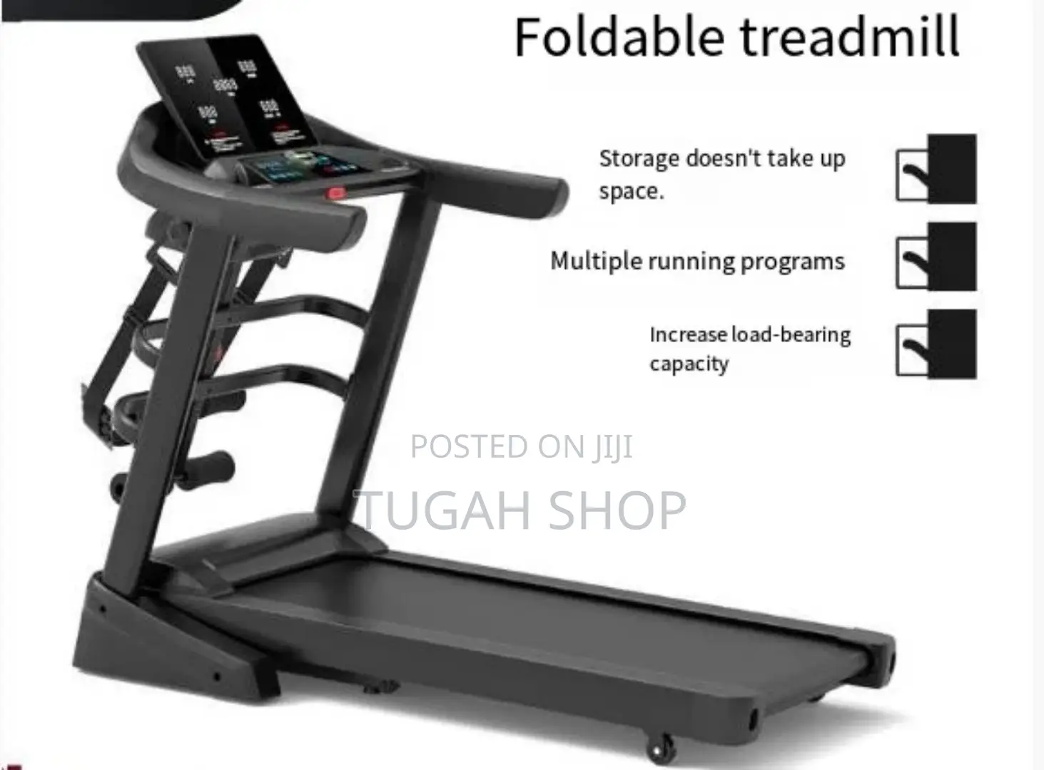 15inchs Screen Fresh Inbox Foldable Threadmill With Massager