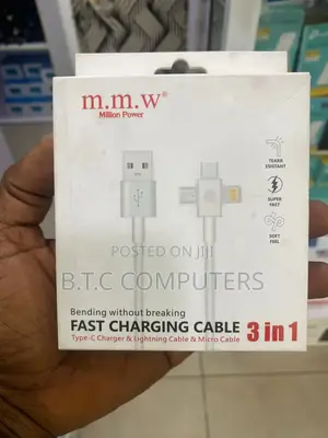 M. M. W 3in1 Fast Charging Cable