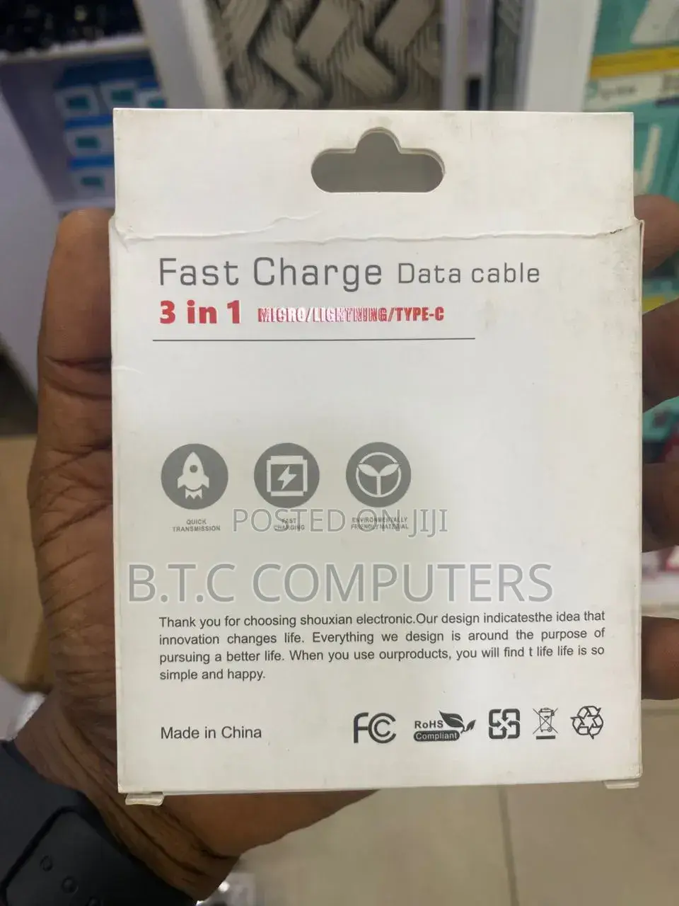M. M. W 3in1 Fast Charging Cable