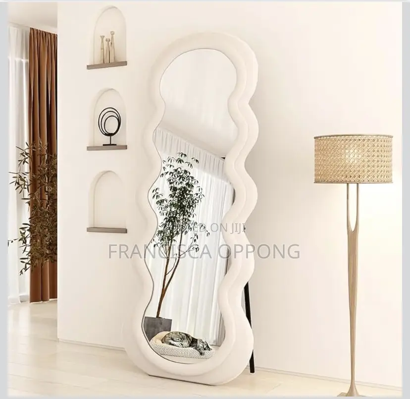 Wavy Shaped Full Length Dressing Mirror