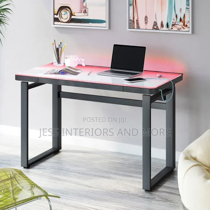 Tresanti Aurora 47” Adjustable Height Desk With Led Lighting