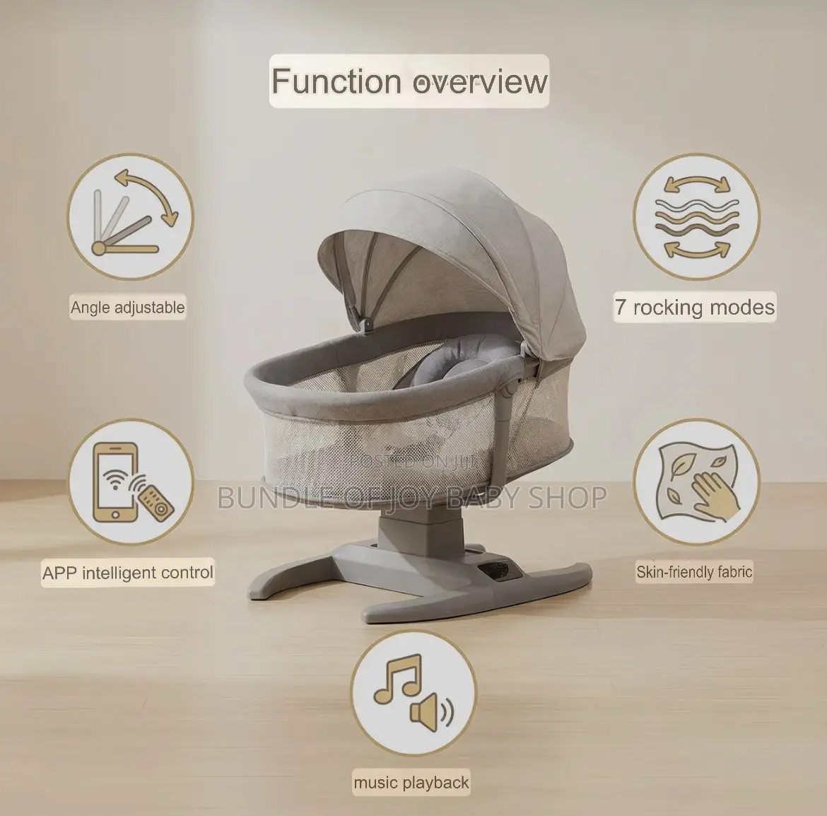H Multi-Motional Cradle and Cot