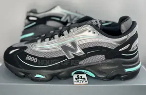 New Balance 1000 Black/Teal Sneakers