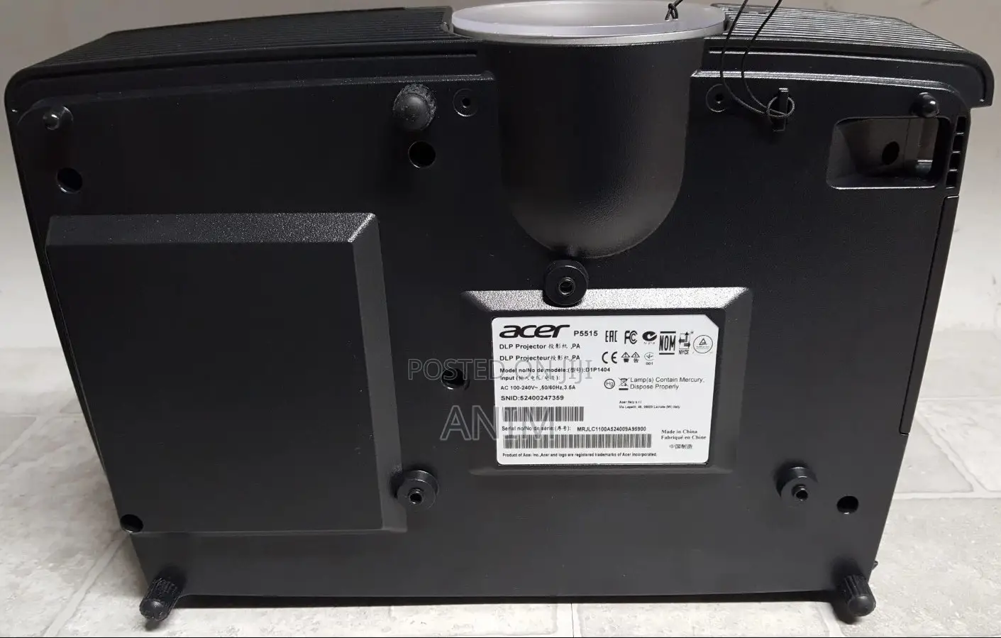 Acer Pd525 2600 Ansi Lumens DLP Projector 2000:1