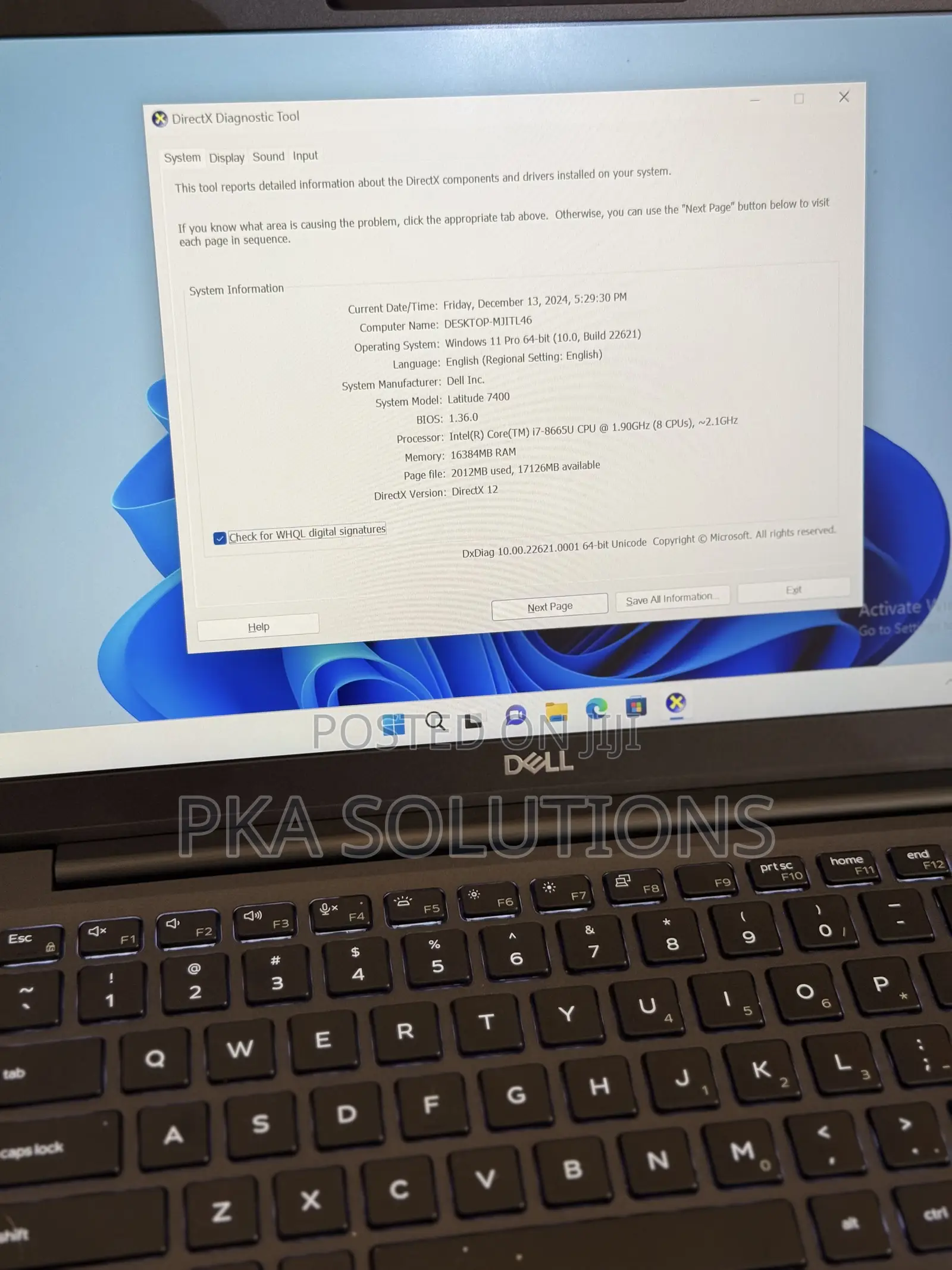 Laptop Dell Latitude 7400 16GB Intel Core i7 SSD 256GB