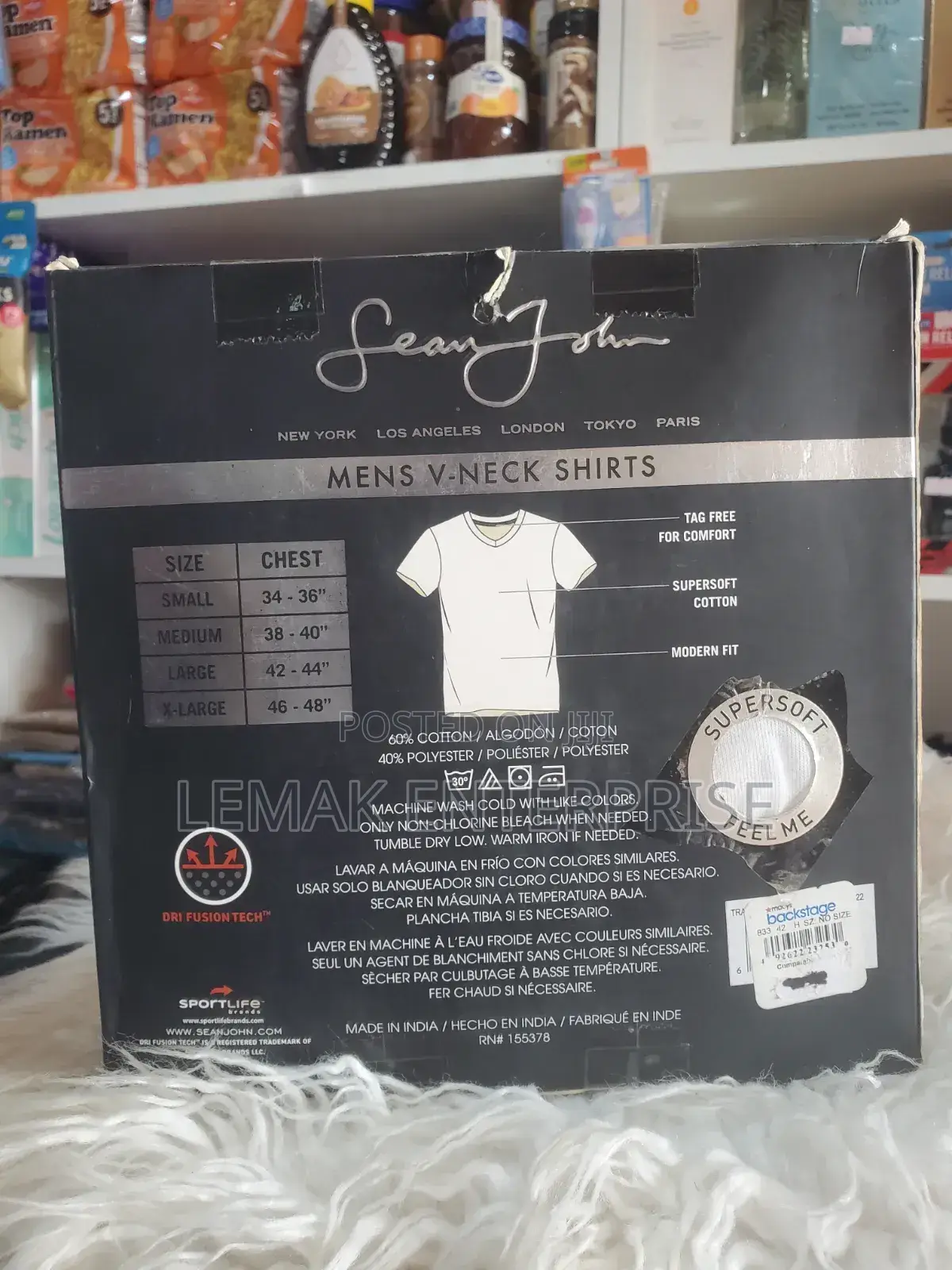 Men's v-Neck Shirts 3 Packs Medium Size