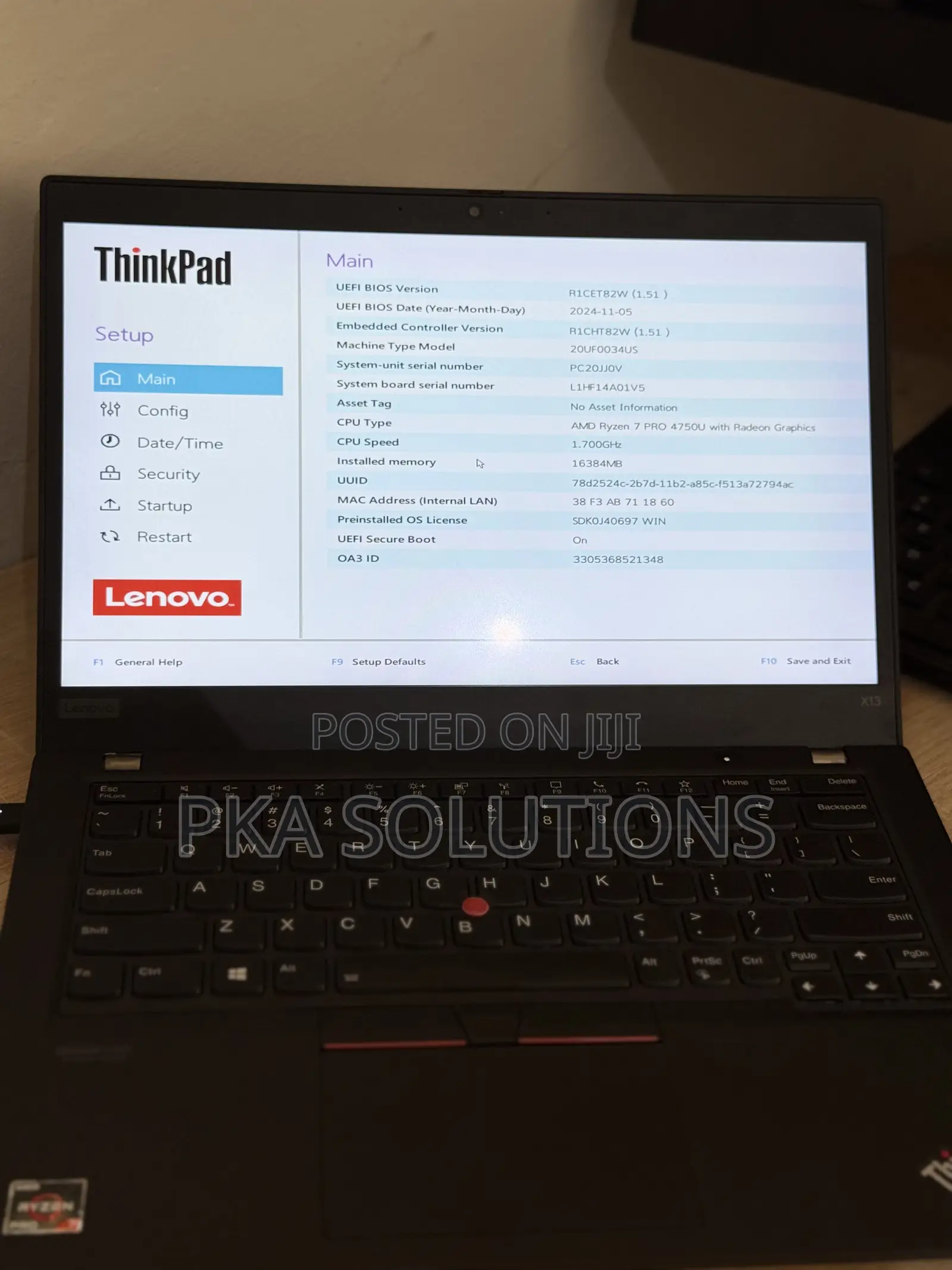 Laptop Lenovo ThinkPad X13 Gen 2 16GB AMD Ryzen 7 SSD 256GB