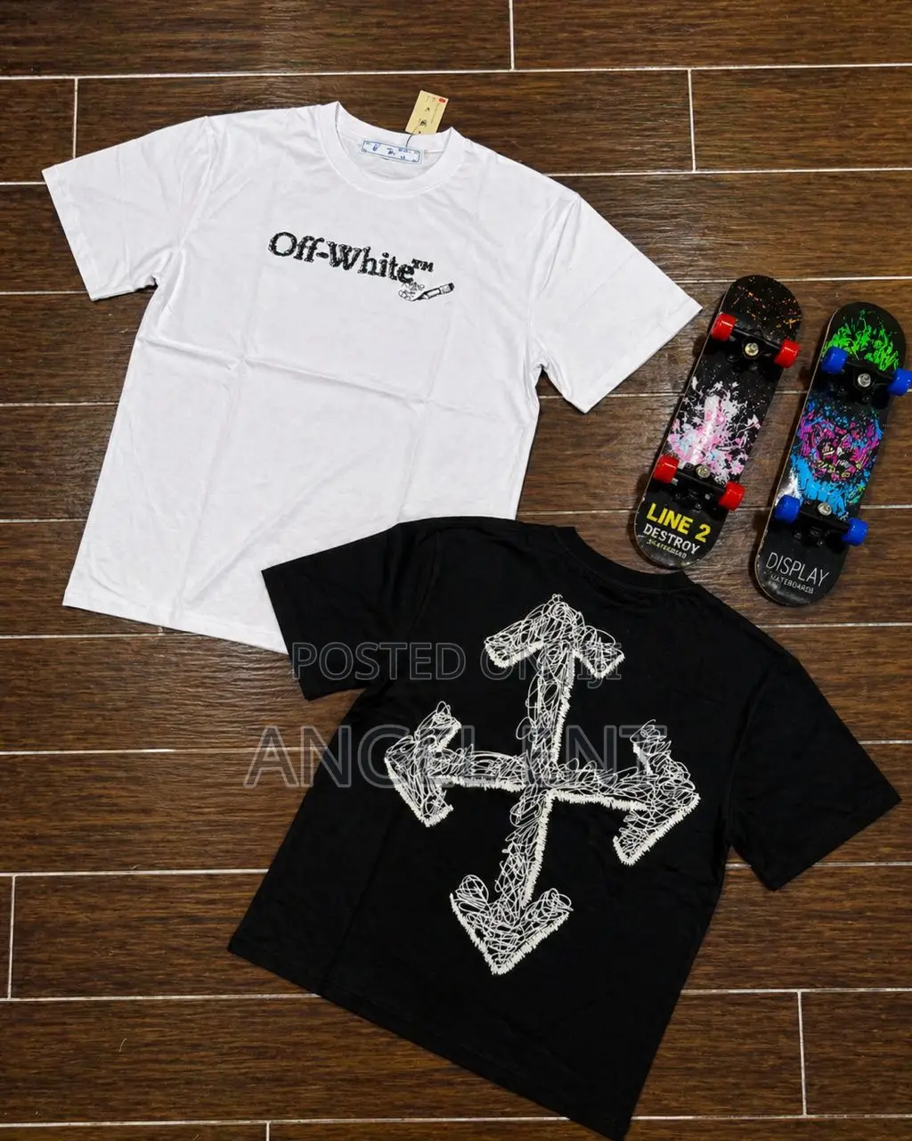 Off-White Tees Available as Seen (Location: Kumasi)