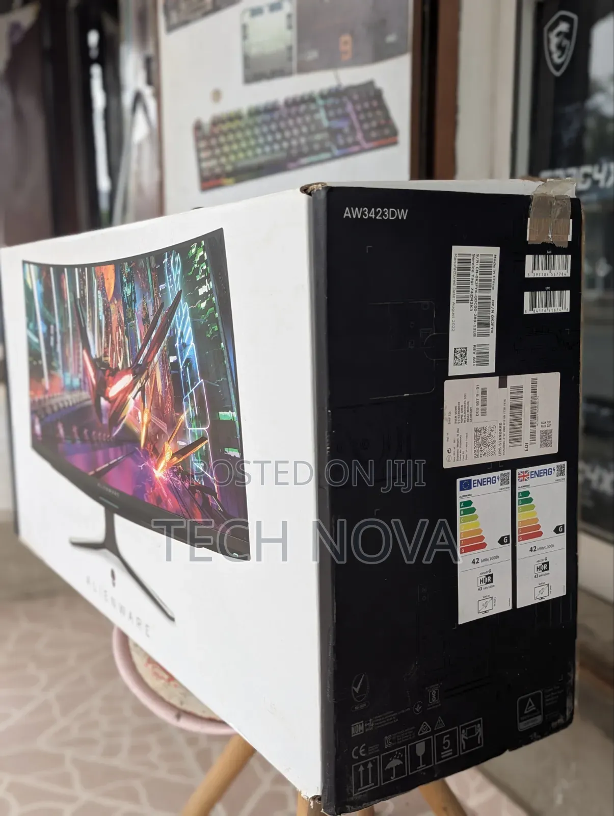 Alienware 34" Inch Curved Oled Gaming Monitor WQHD 175hz Nvidia G-Sync