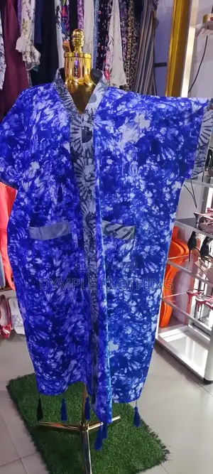Ankara Long Kimono Dress