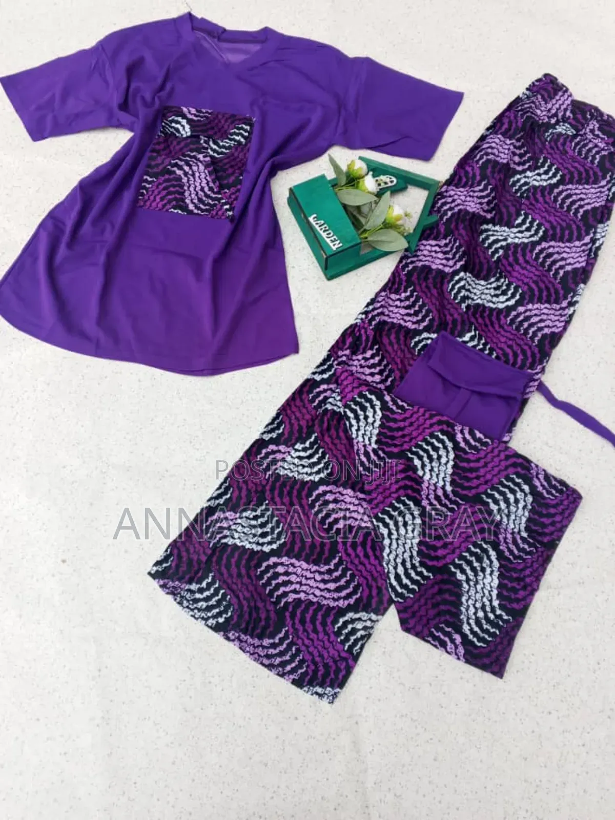 Ladies 2pcs Top and Down.