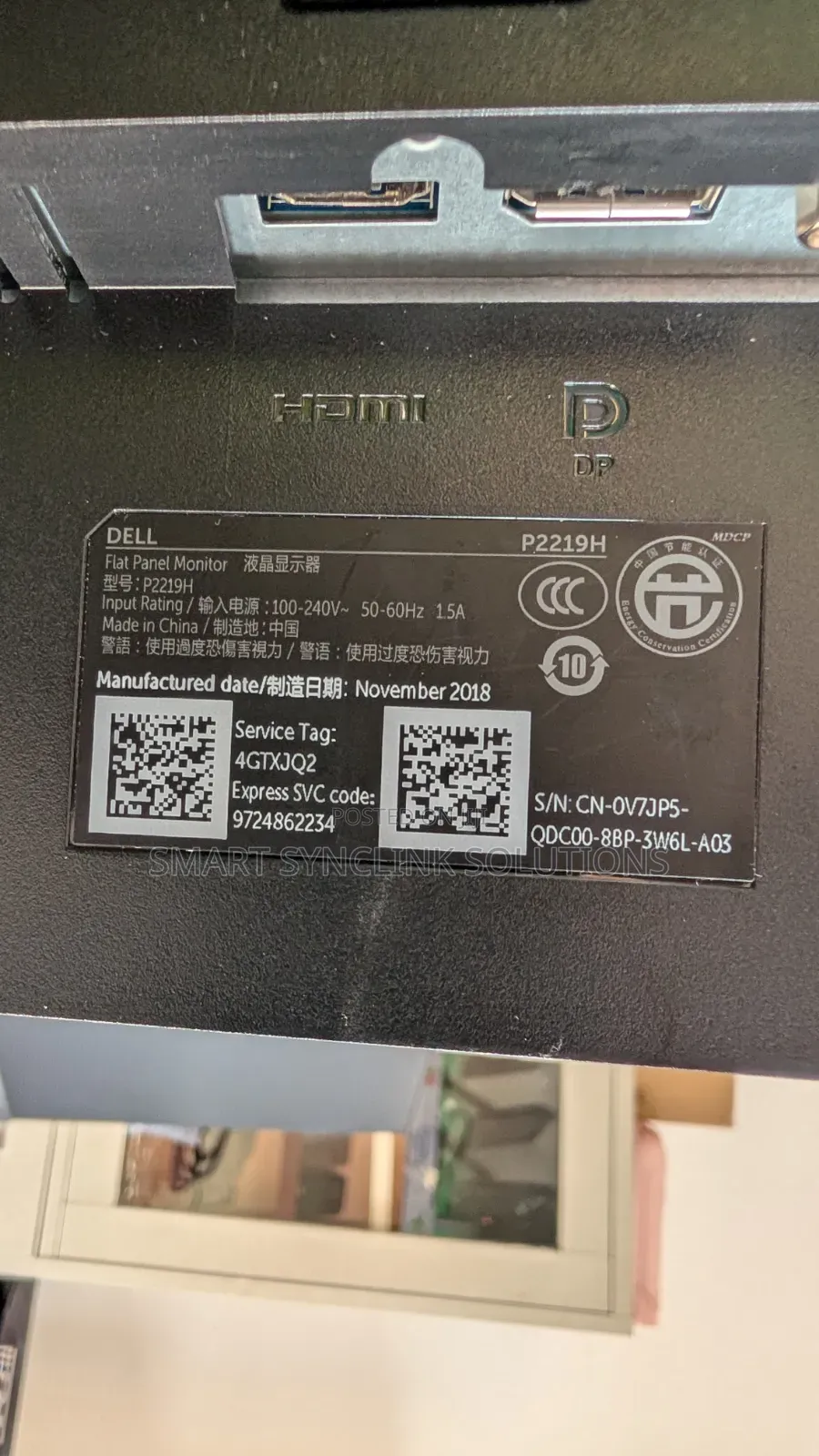 22" Dell Ips Edgeless Monitor