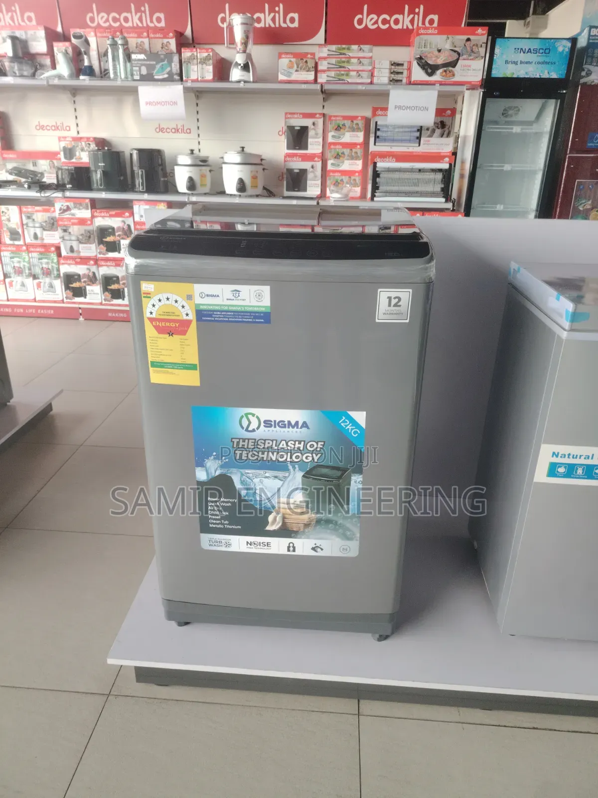 Sigma 12kg Titanium Top Load Washer - Fast Efficient