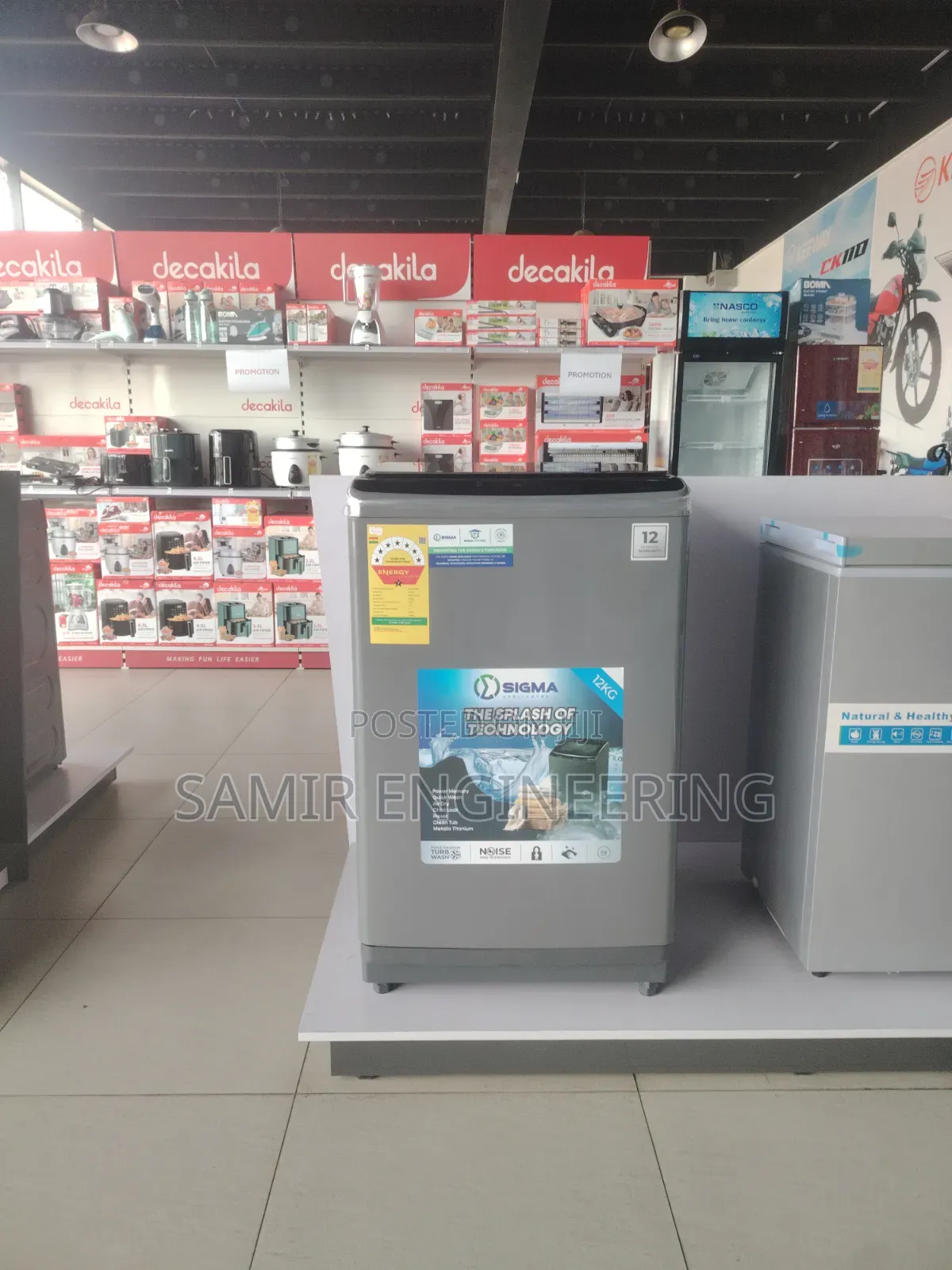 Sigma 12kg Titanium Top Load Washer - Fast Efficient