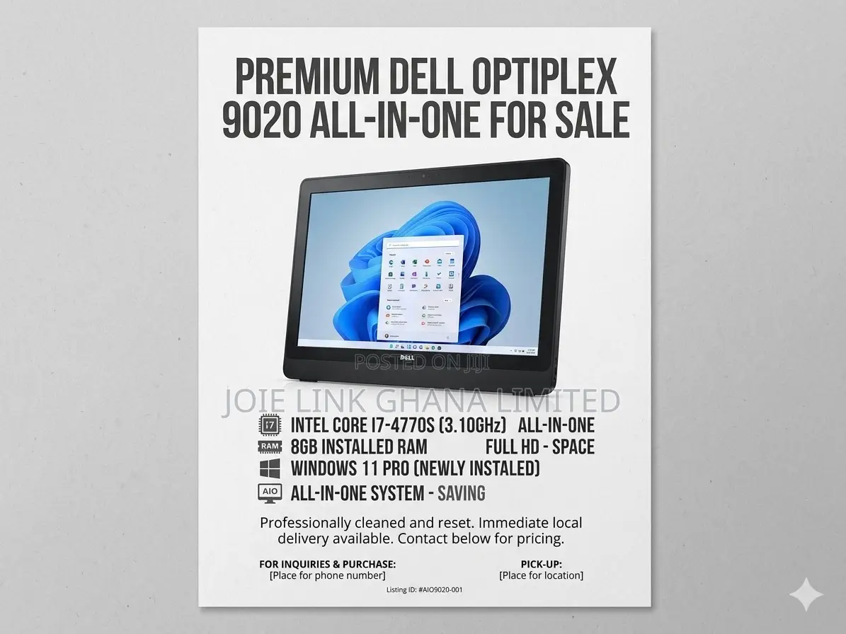 Desktop Computer Dell OptiPlex 9020 8GB Intel HDD 1T