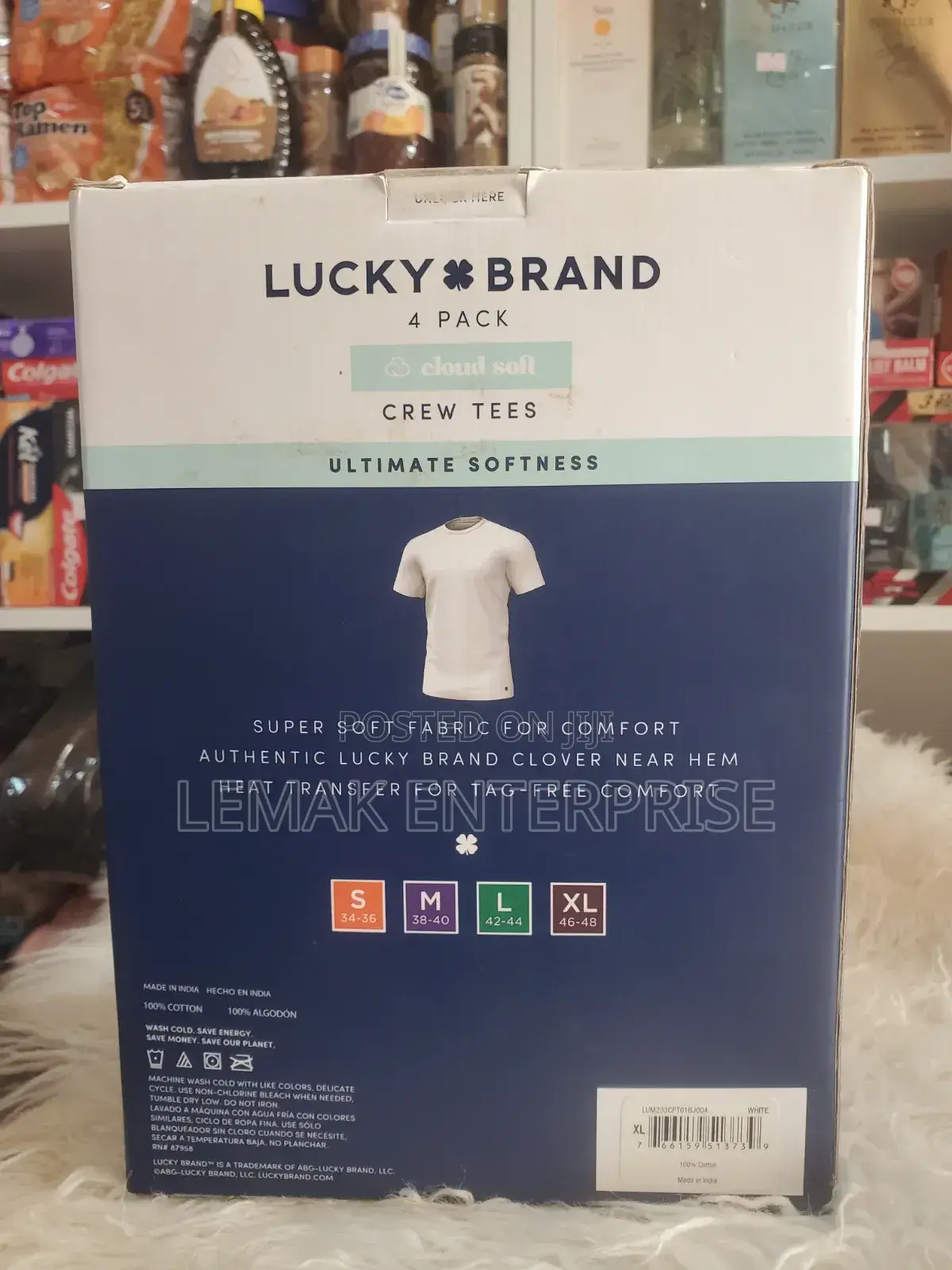 Lucky Brand Men Crew Tees 4 Packs Size Xl