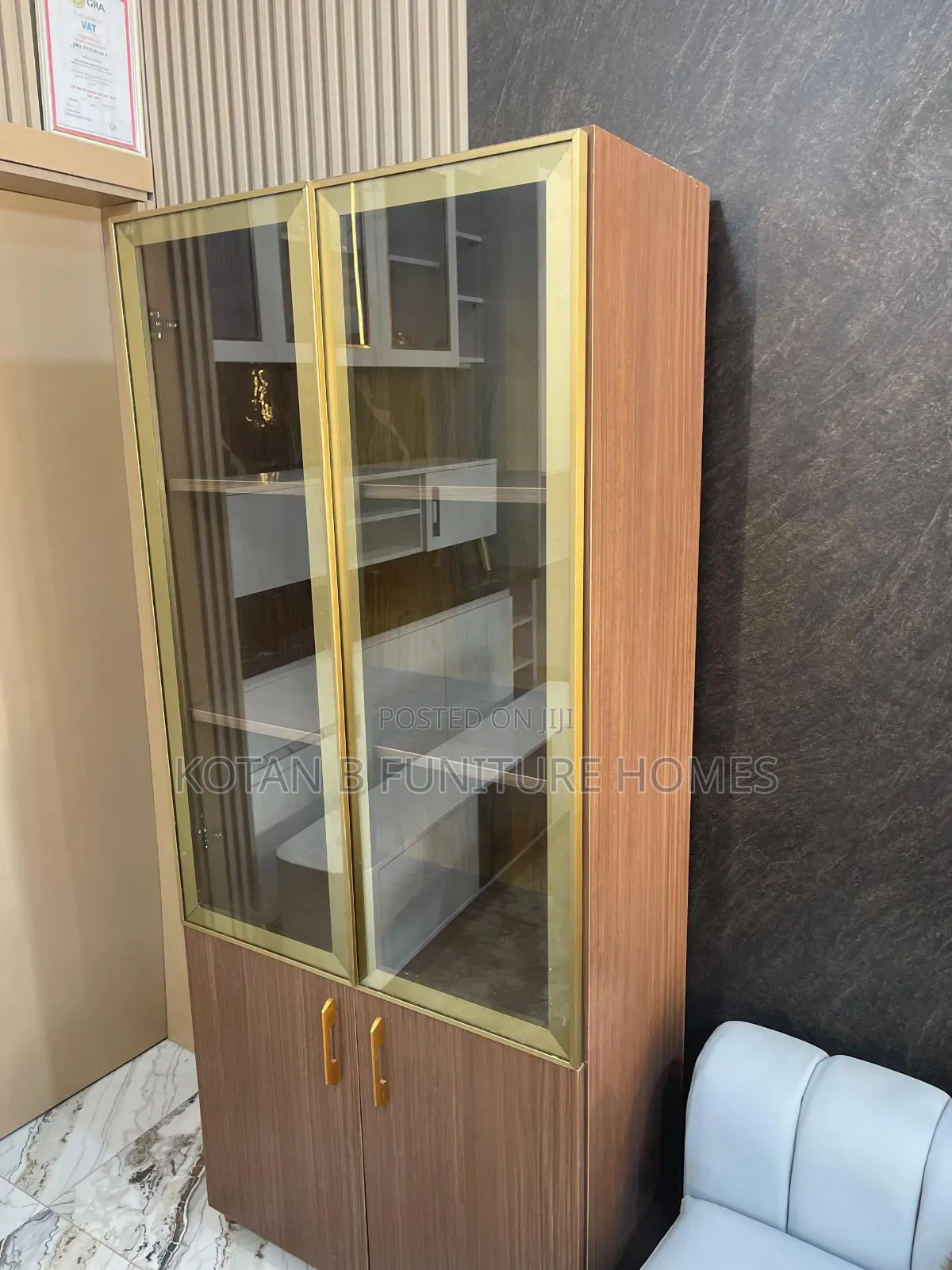 Glass Door Showcase Cabinet