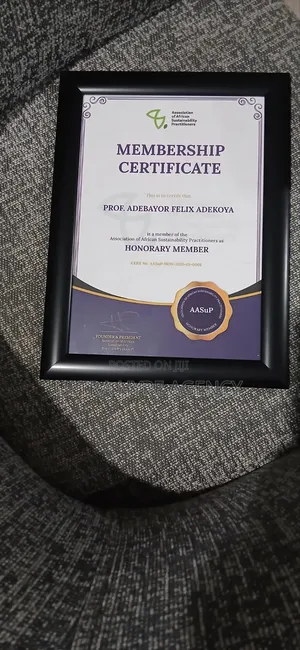 3d Varnish Certificates With Frame
