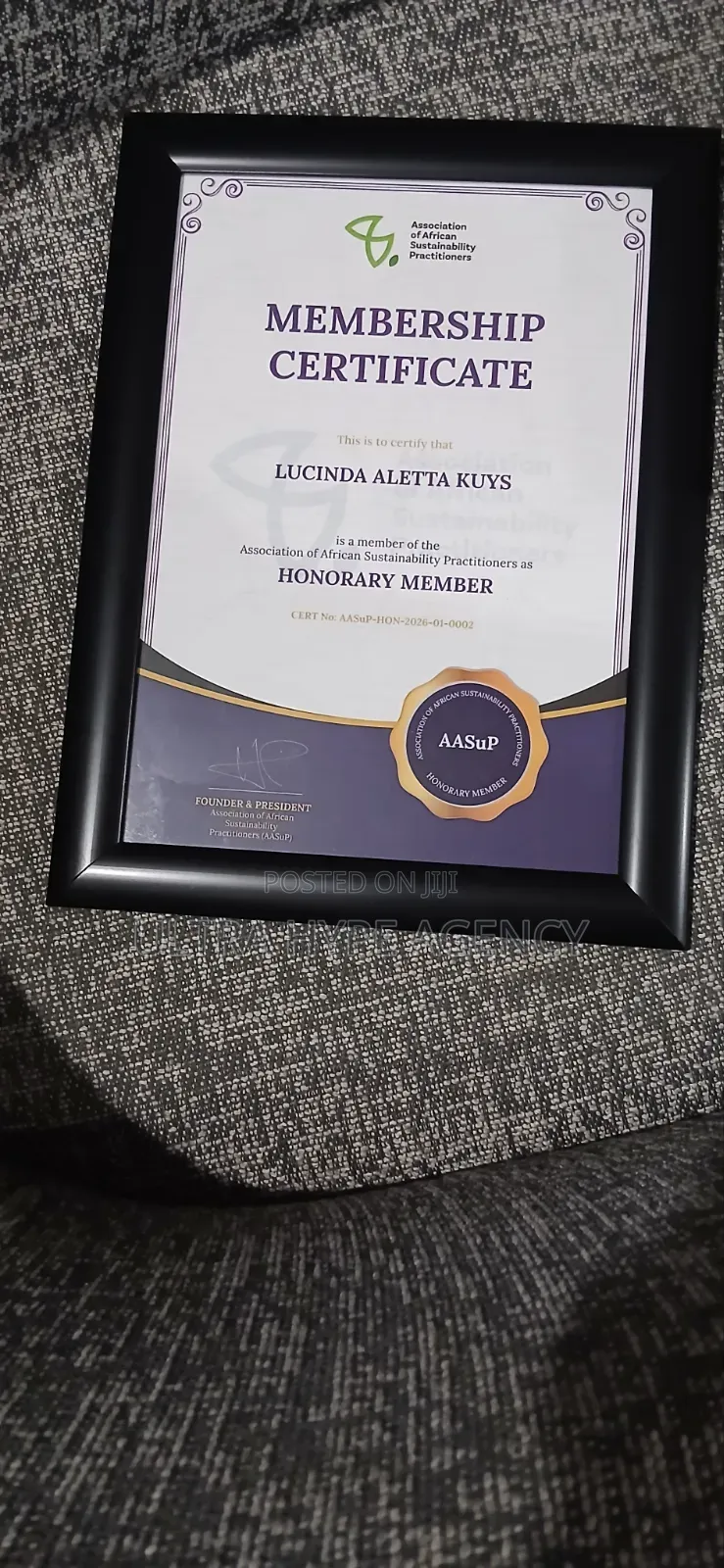 3d Varnish Certificates With Frame