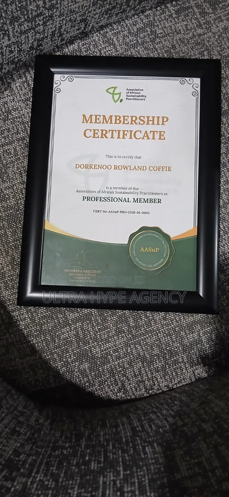 3d Varnish Certificates With Frame