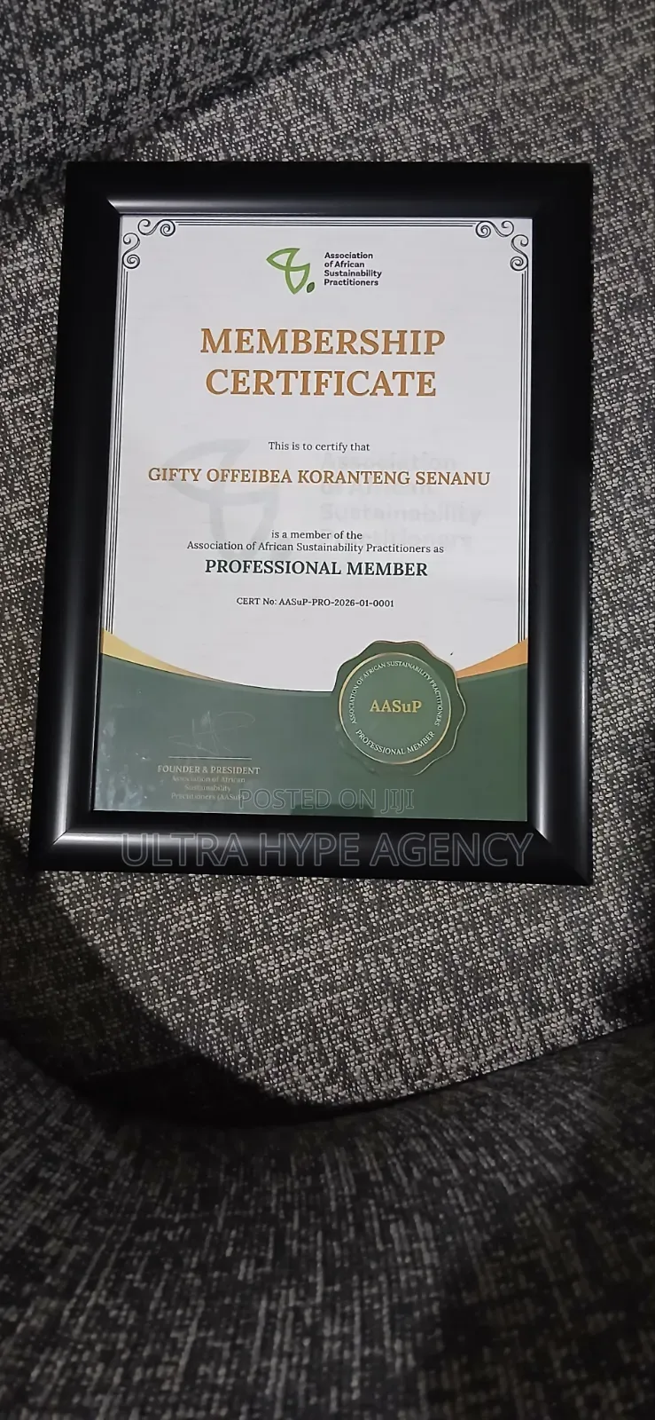 3d Varnish Certificates With Frame
