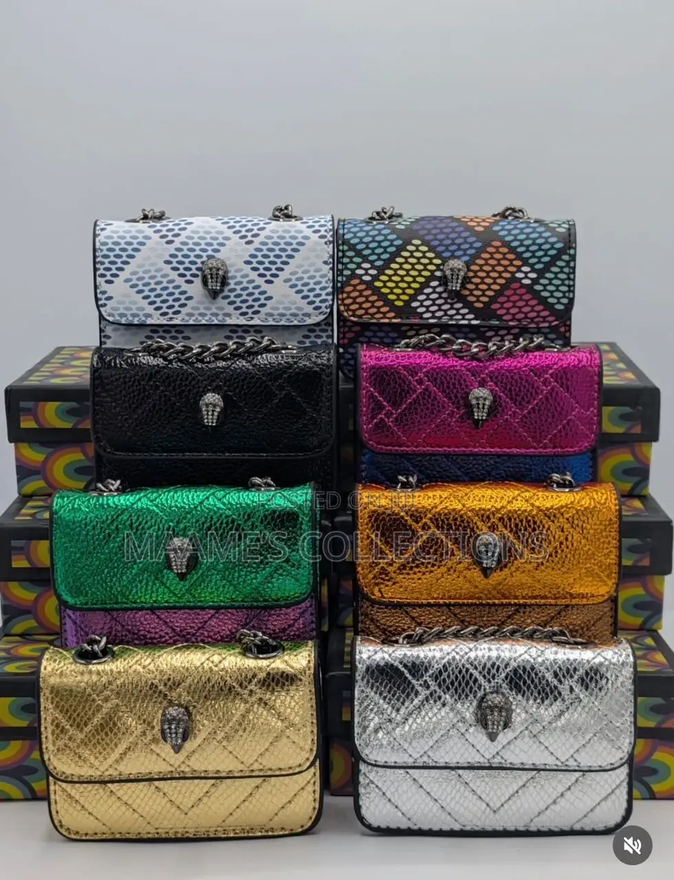 Kurt Geiger London Micro Kensington Mini Handbag/Crossbody Bag(In Box)
