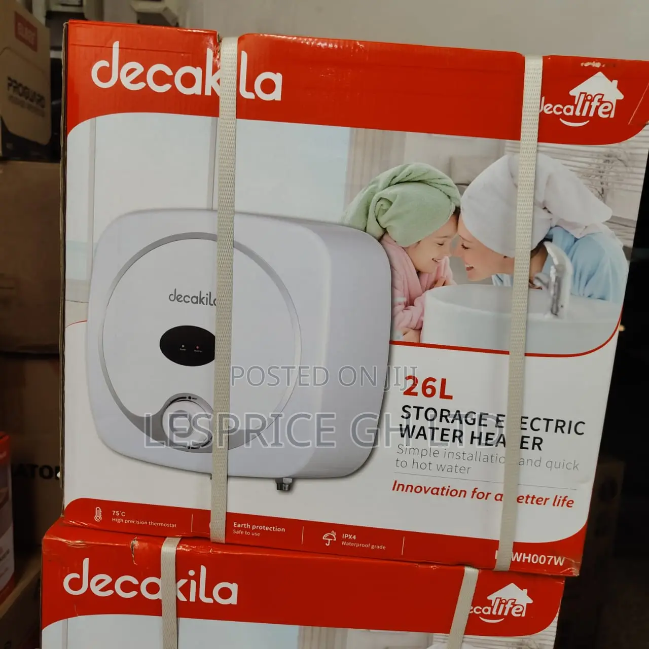 Decakila 26l Electric Water Heater 1500w – Kewh007w