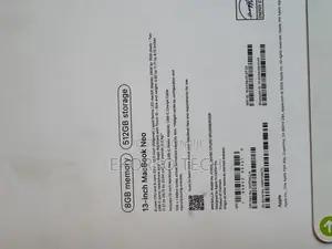 New Laptop Apple MacBook Neo 2026 8GB SSD 512GB