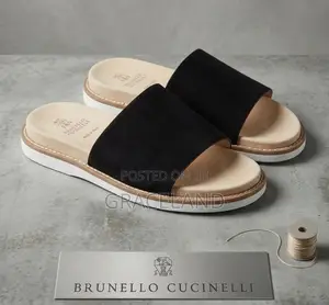 Brunello Cucinelli Suede Slippers Available Now